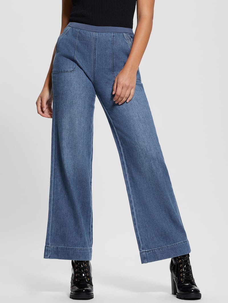 Guess Rina Wide-Leg Jeans - Noka Wash Guess Rina Wide-Leg Jeans - Noka Wash