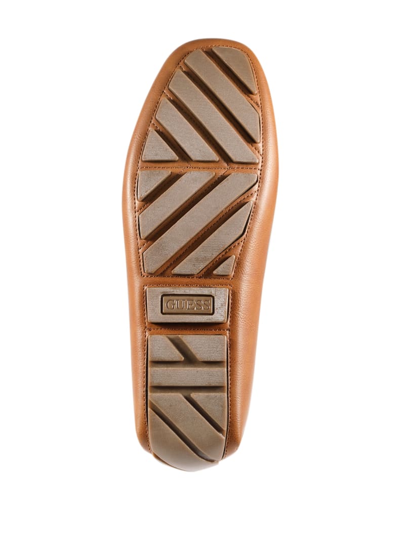 Guess Aurolo G Logo Driving Loafers - Medium Brown Guess Aurolo G Logo Driving Loafers - Medium Brown
