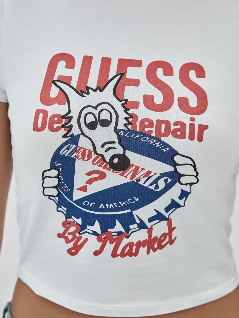 Guess GUESS Originals x Market Baby Tee - Pure White Guess GUESS Originals x Market Baby Tee - Pure White