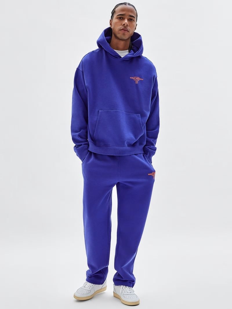 Guess GUESS Originals Hoodie - Hybrid Blue Guess GUESS Originals Hoodie - Hybrid Blue