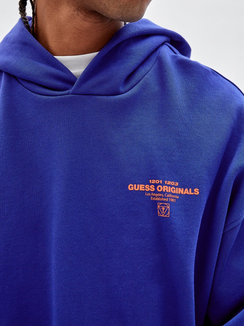 Guess GUESS Originals Hoodie - Hybrid Blue Guess GUESS Originals Hoodie - Hybrid Blue