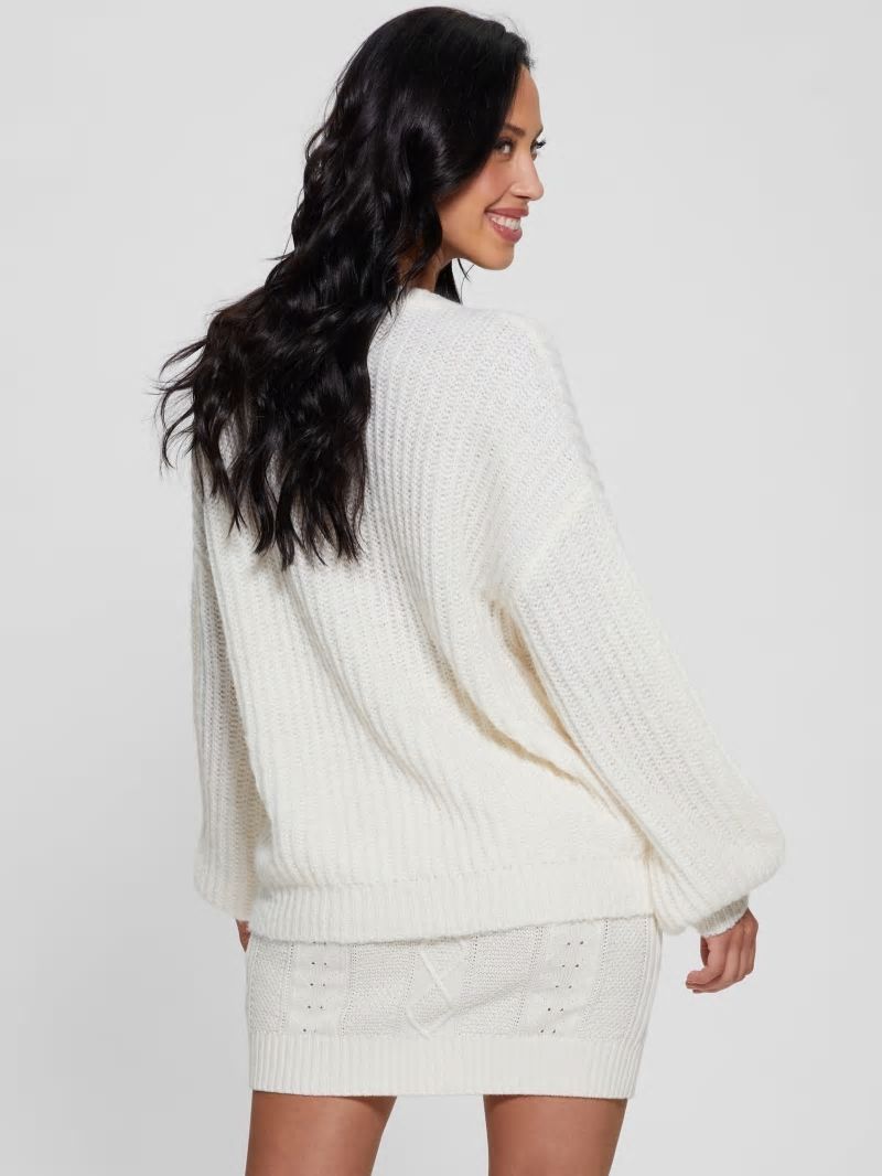 Guess Nara Wool-Blend Sweater - Dove White Guess Nara Wool-Blend Sweater - Dove White