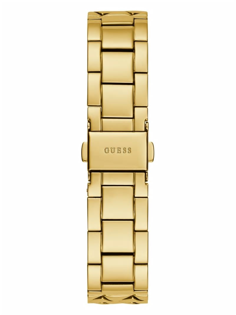 Guess Gold-Tone Circle Analog Watch - Gold Guess Gold-Tone Circle Analog Watch - Gold