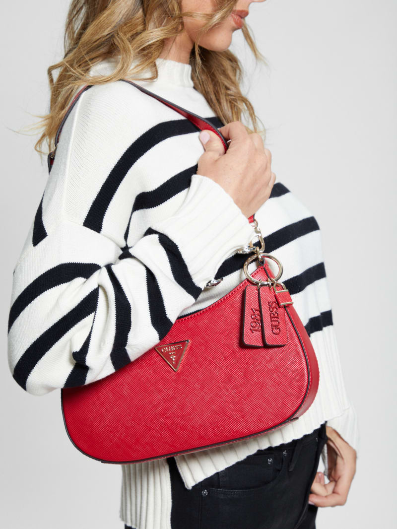 Guess Noelle Shoulder Bag - Red Guess Noelle Shoulder Bag - Red