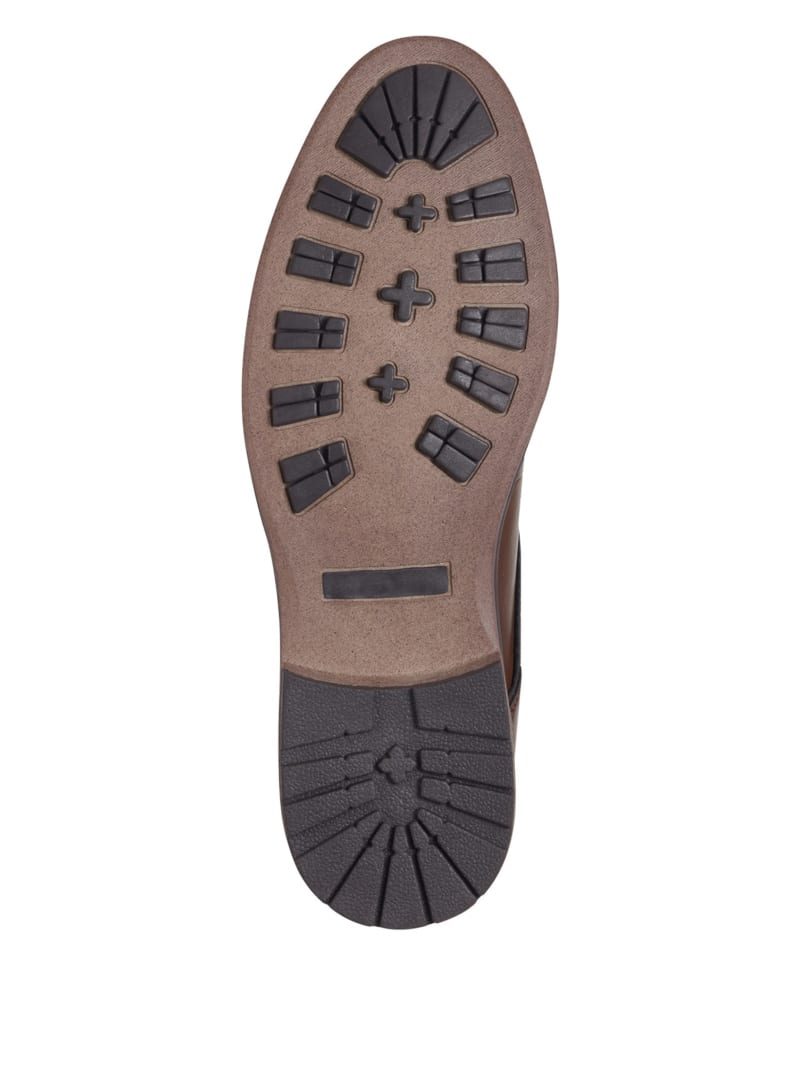 Guess Samwell Lace-Up Chelsea Boots - Medium Brown Guess Samwell Lace-Up Chelsea Boots - Medium Brown