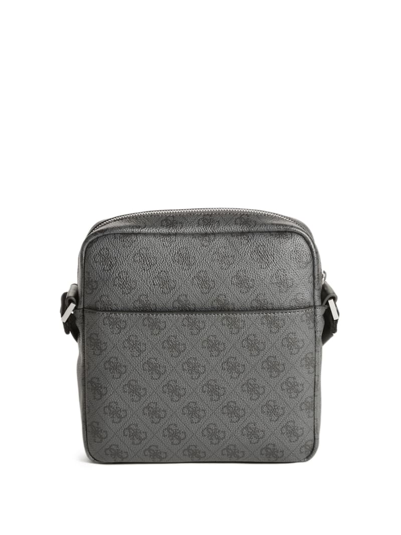 Guess Vezzola Smart Top Zip Square Crossbody - Black Floral Print Guess Vezzola Smart Top Zip Square Crossbody - Black Floral Print