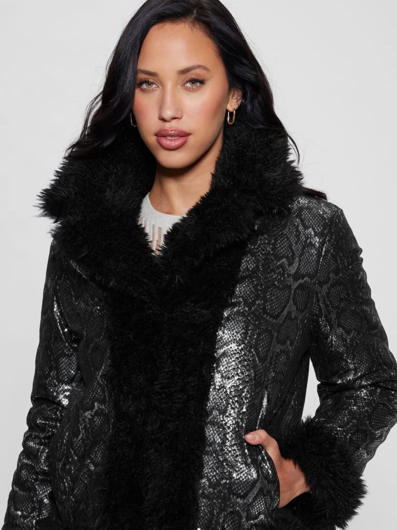 Guess Penelope Reversible Jacket - Black Guess Penelope Reversible Jacket - Black