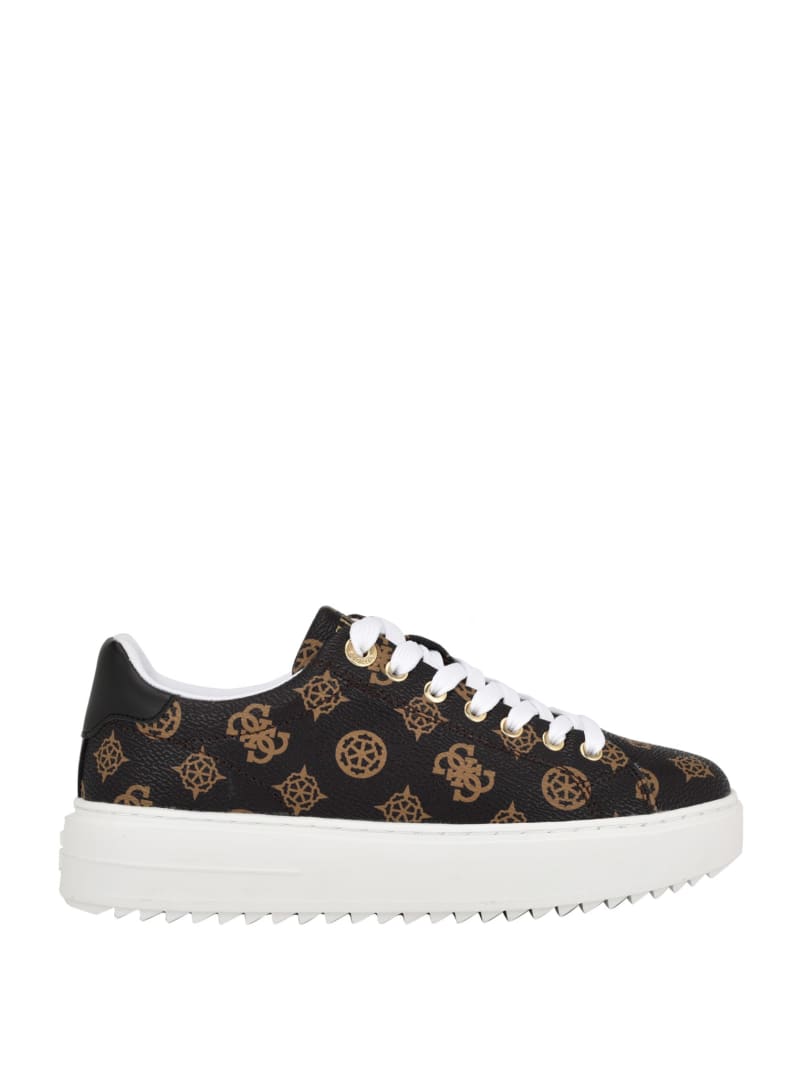 Guess Denesa Peony Low-Top Sneakers - Medium Brown Guess Denesa Peony Low-Top Sneakers - Medium Brown