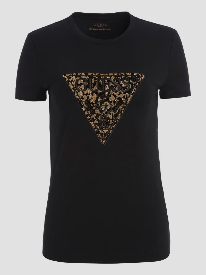 Guess Lidia Logo Tee - Black Guess Lidia Logo Tee - Black