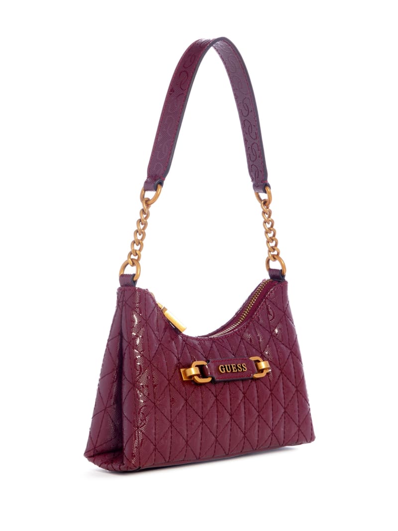 Guess Aveta Mini Top Shoulder Bag - Burgundy Guess Aveta Mini Top Shoulder Bag - Burgundy