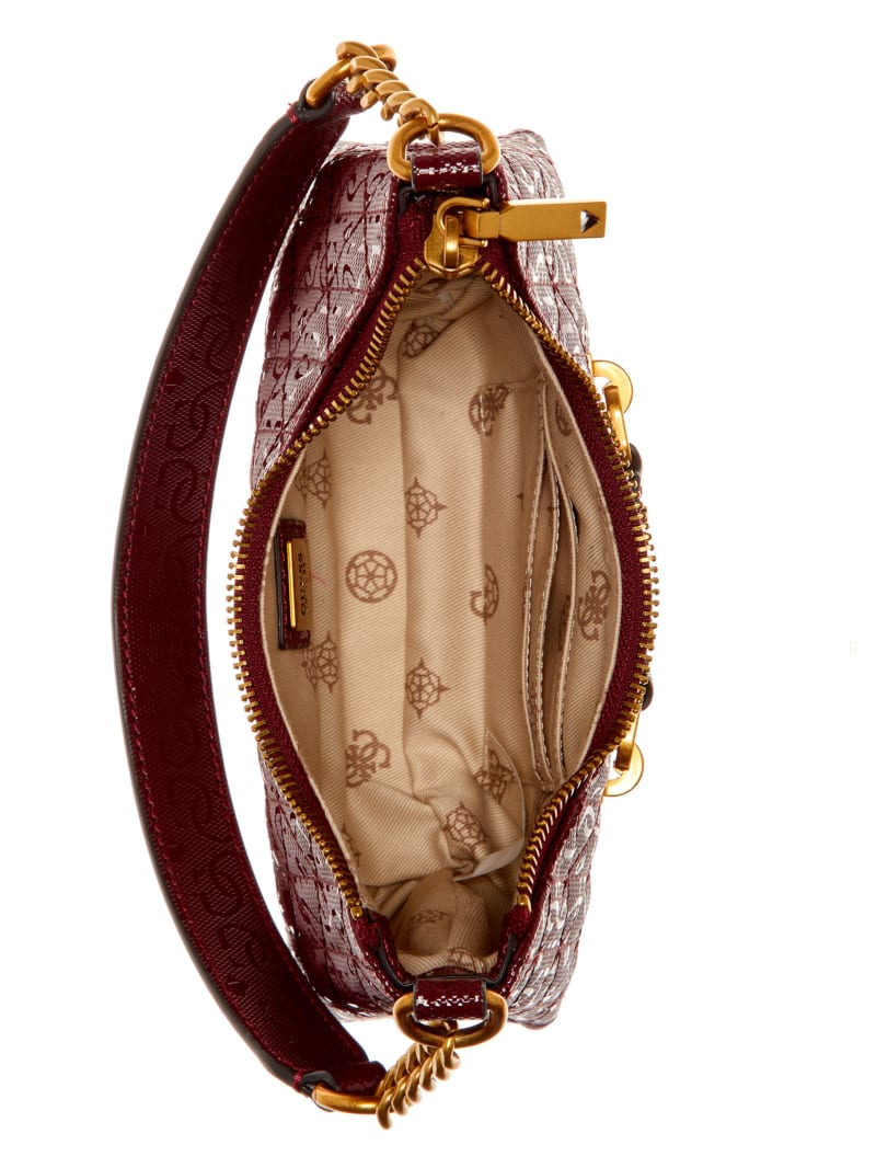 Guess Aveta Mini Top Shoulder Bag - Burgundy Guess Aveta Mini Top Shoulder Bag - Burgundy