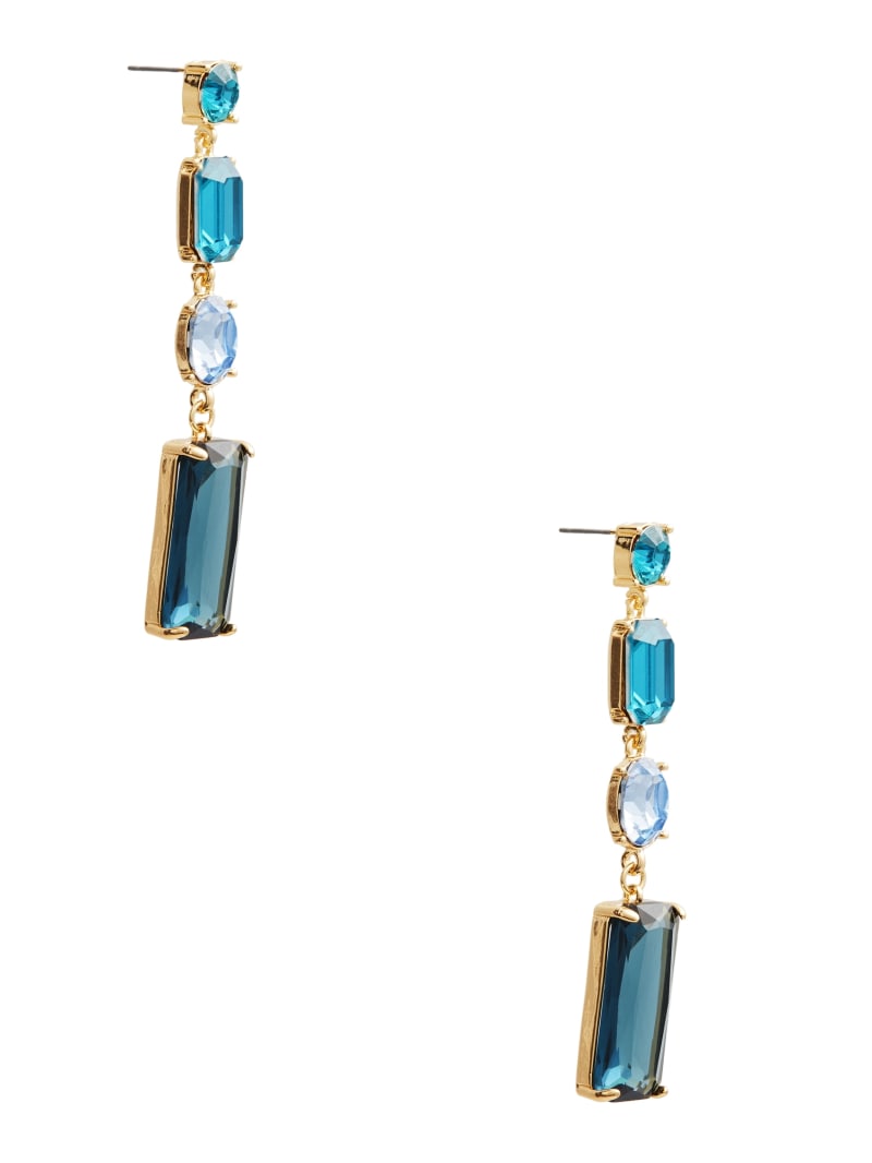 Guess Jewel Linear Drop Earring - Blue Opal Guess Jewel Linear Drop Earring - Blue Opal