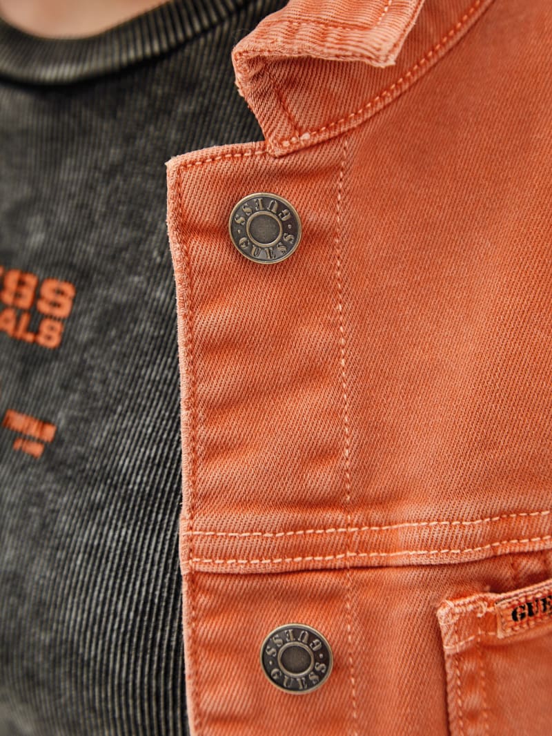 Guess GUESS Originals Denim Jacket - Real Orange Multi Guess GUESS Originals Denim Jacket - Real Orange Multi