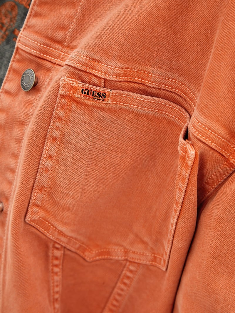 Guess GUESS Originals Denim Jacket - Real Orange Multi Guess GUESS Originals Denim Jacket - Real Orange Multi