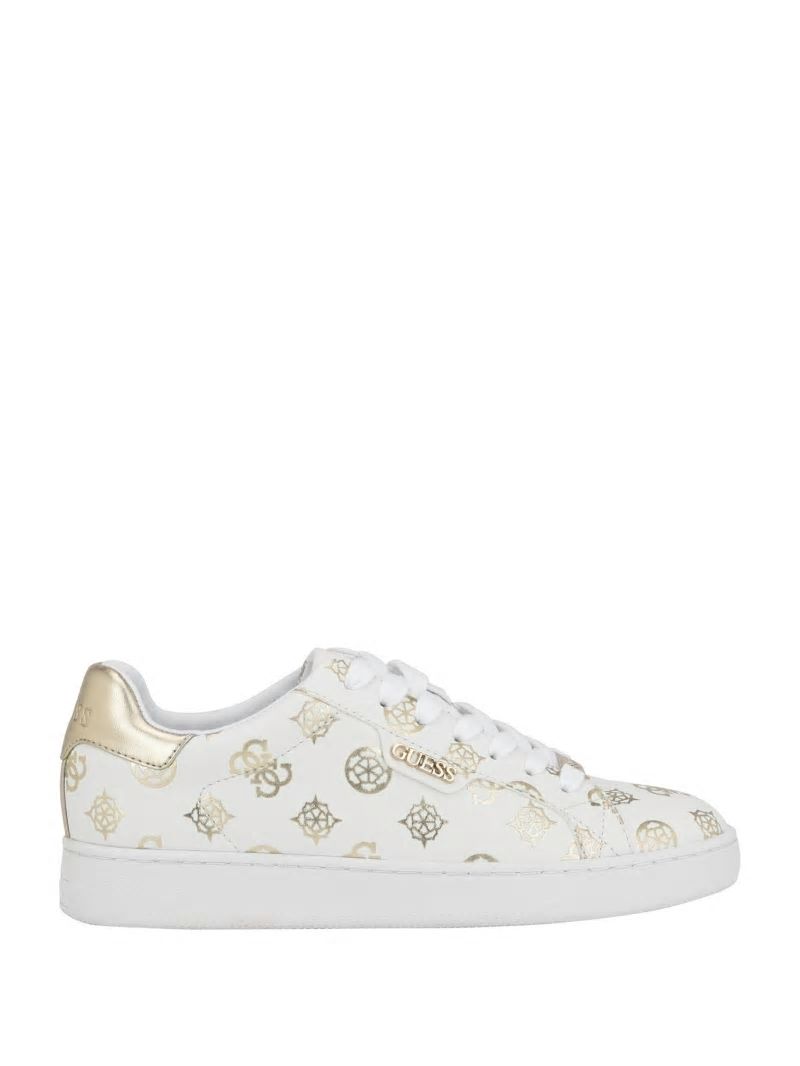 Guess Renzy Debossed Logo Low-Top Sneakers - Gold Guess Renzy Debossed Logo Low-Top Sneakers - Gold