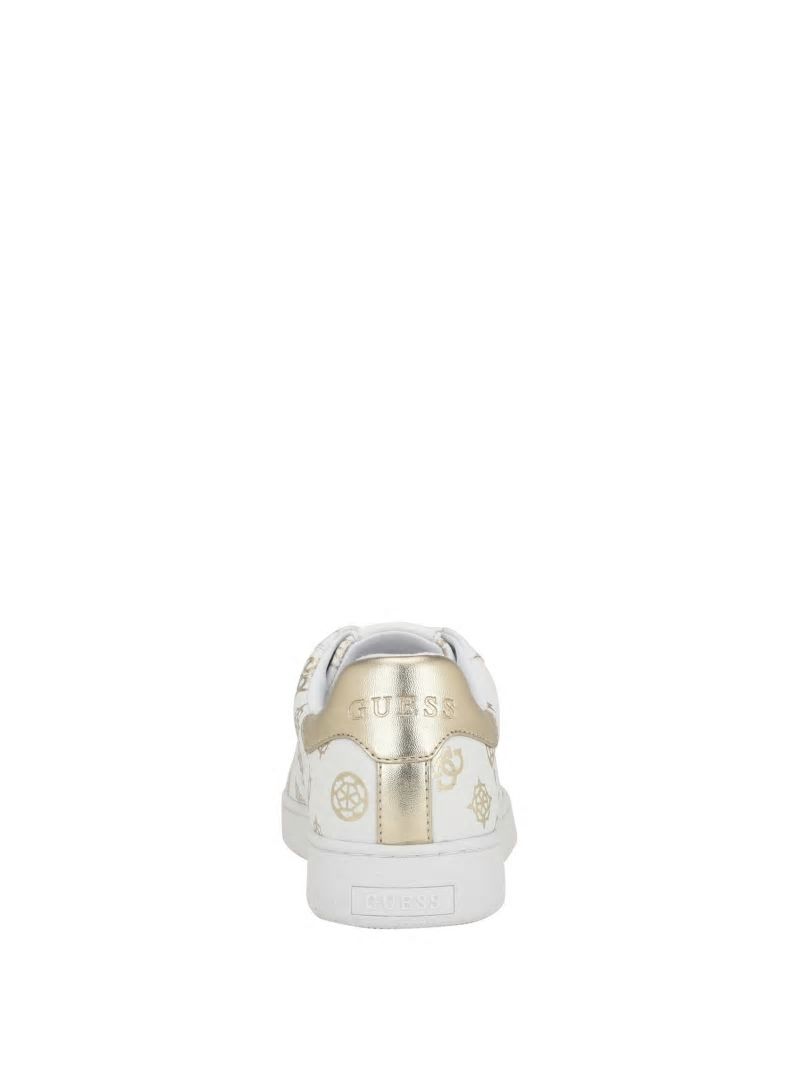 Guess Renzy Debossed Logo Low-Top Sneakers - Gold Guess Renzy Debossed Logo Low-Top Sneakers - Gold