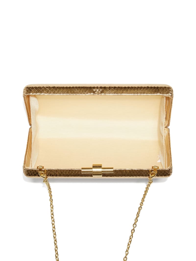 Guess Rose Gold Python Clutch - Rose Gold Guess Rose Gold Python Clutch - Rose Gold