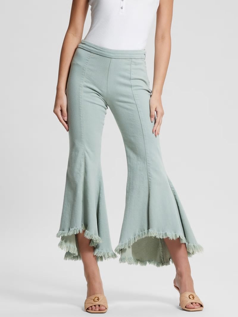 Guess Sofia 1981 High-Rise Flared Jeans - Light Matcha Multi Guess Sofia 1981 High-Rise Flared Jeans - Light Matcha Multi