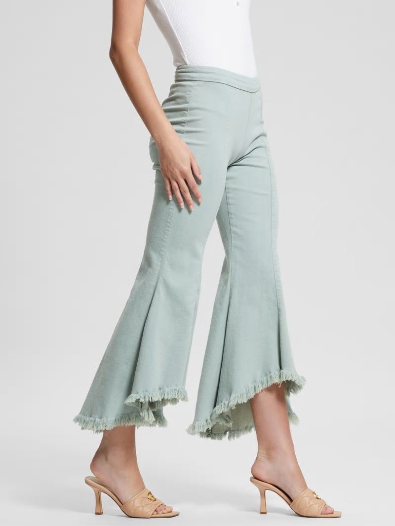 Guess Sofia 1981 High-Rise Flared Jeans - Light Matcha Multi Guess Sofia 1981 High-Rise Flared Jeans - Light Matcha Multi