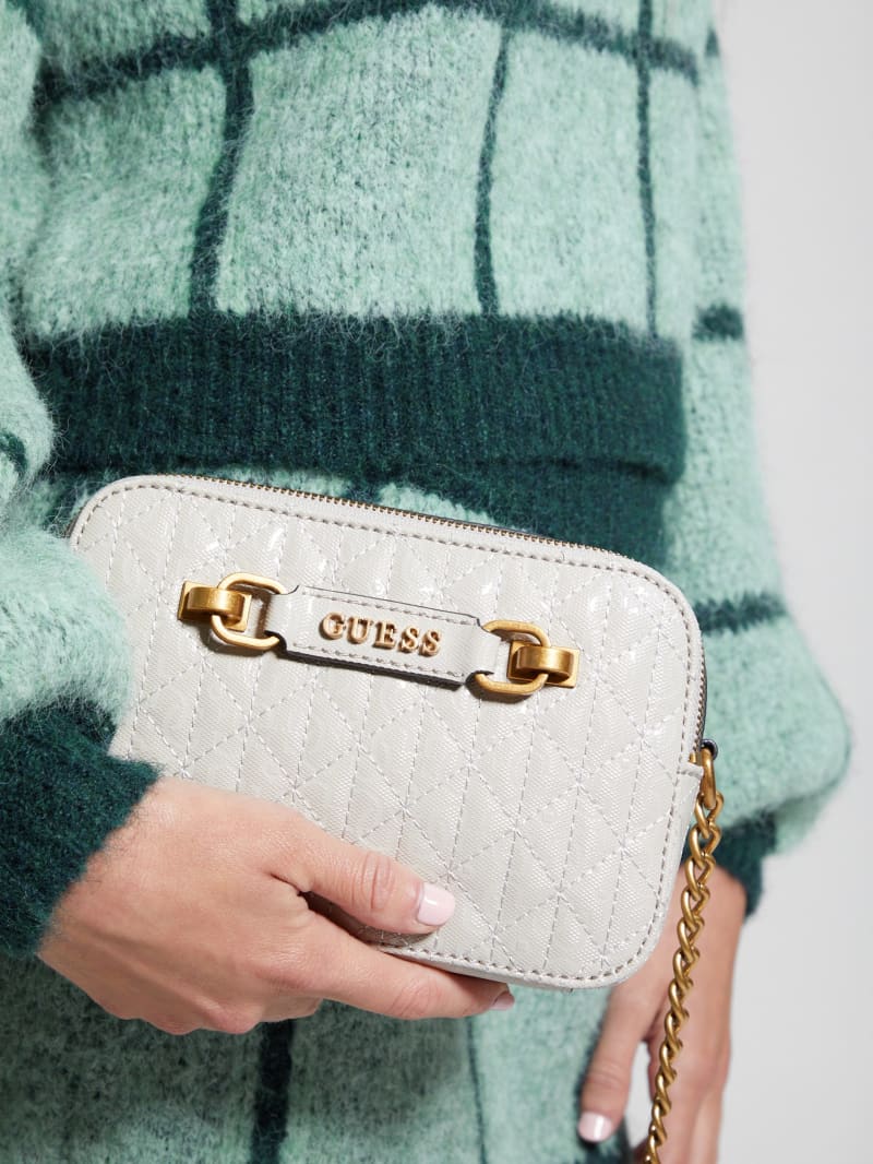 Guess Aveta Camera Bag - Off White Guess Aveta Camera Bag - Off White