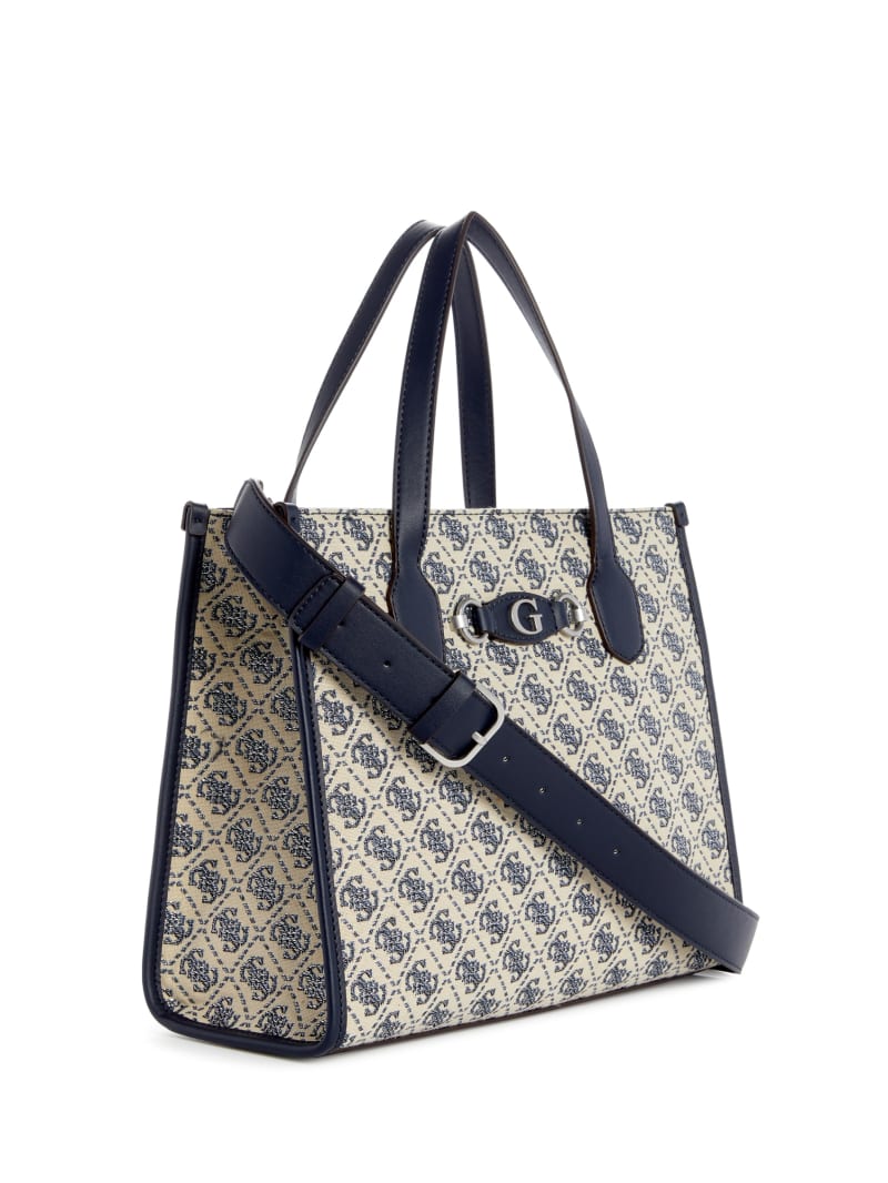Guess Izzy Glitter Tote Bag - Navy Logo Guess Izzy Glitter Tote Bag - Navy Logo