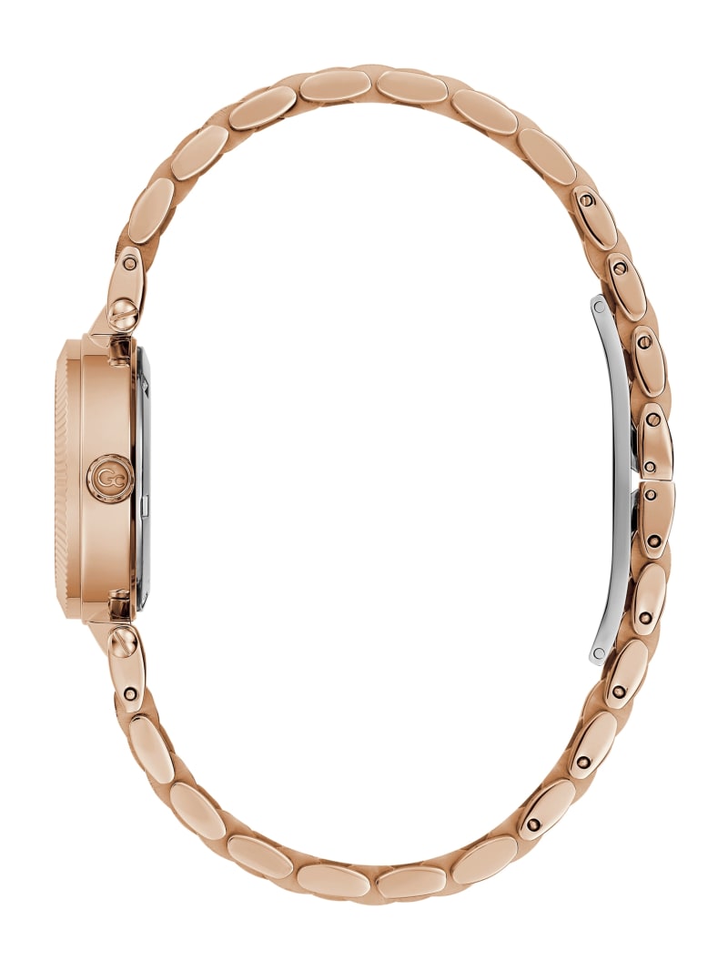 Guess Gc Malachite Gemstone Analog Watch - Rose Gold Guess Gc Malachite Gemstone Analog Watch - Rose Gold