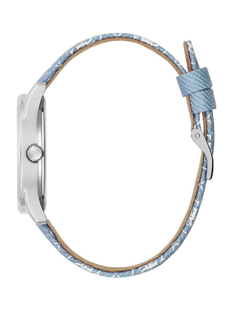 Guess Blue Denim Analog Watch - Rainbow Guess Blue Denim Analog Watch - Rainbow