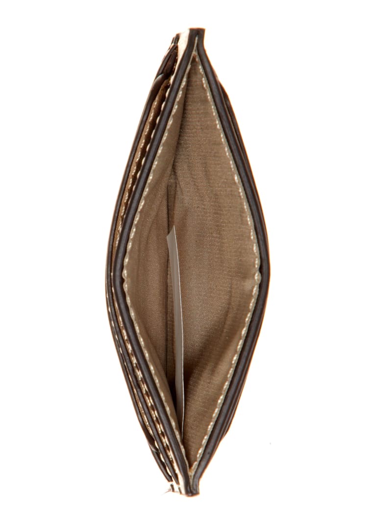 Guess Laurel Quattro G Card Holder - Latte Logo Guess Laurel Quattro G Card Holder - Latte Logo