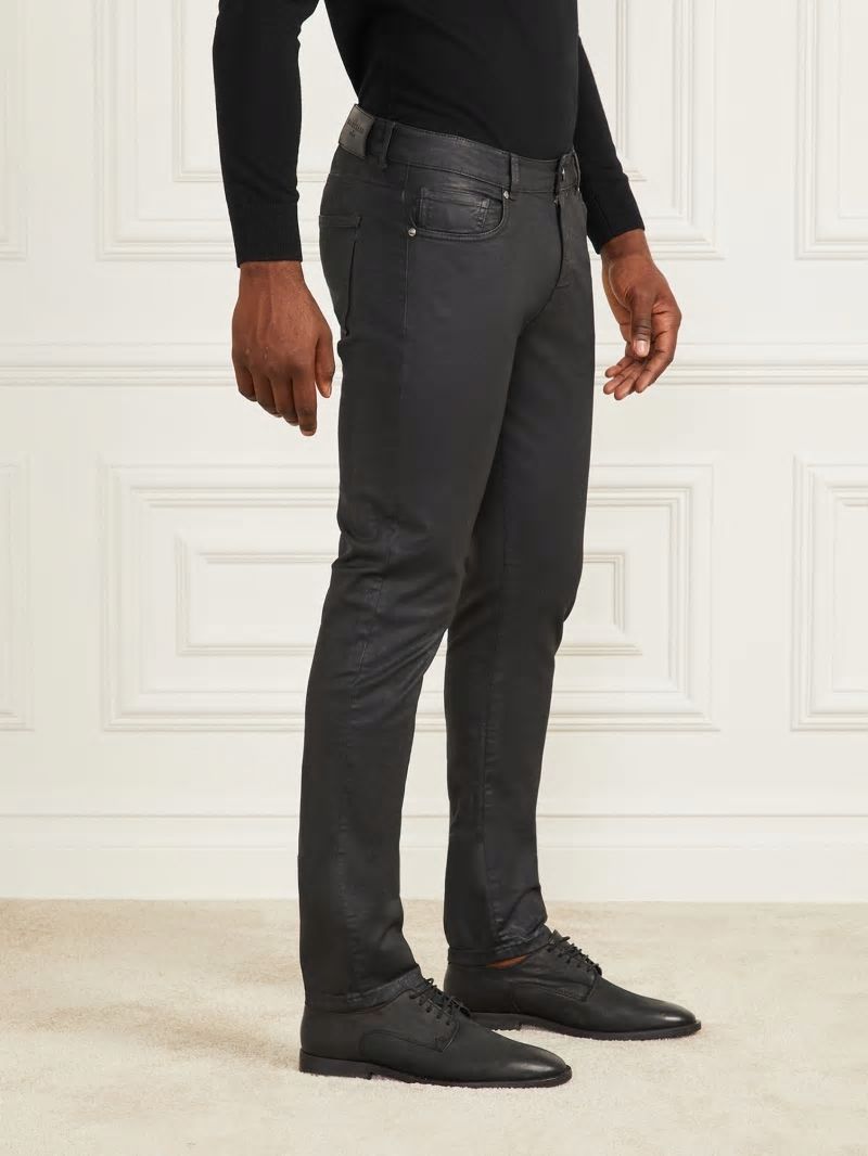 Guess Orlando Jeans - Black Leather Effect Guess Orlando Jeans - Black Leather Effect