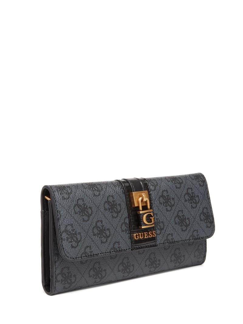 Guess Ginevra Logo Clutch Wallet - Cloud Wash Guess Ginevra Logo Clutch Wallet - Cloud Wash