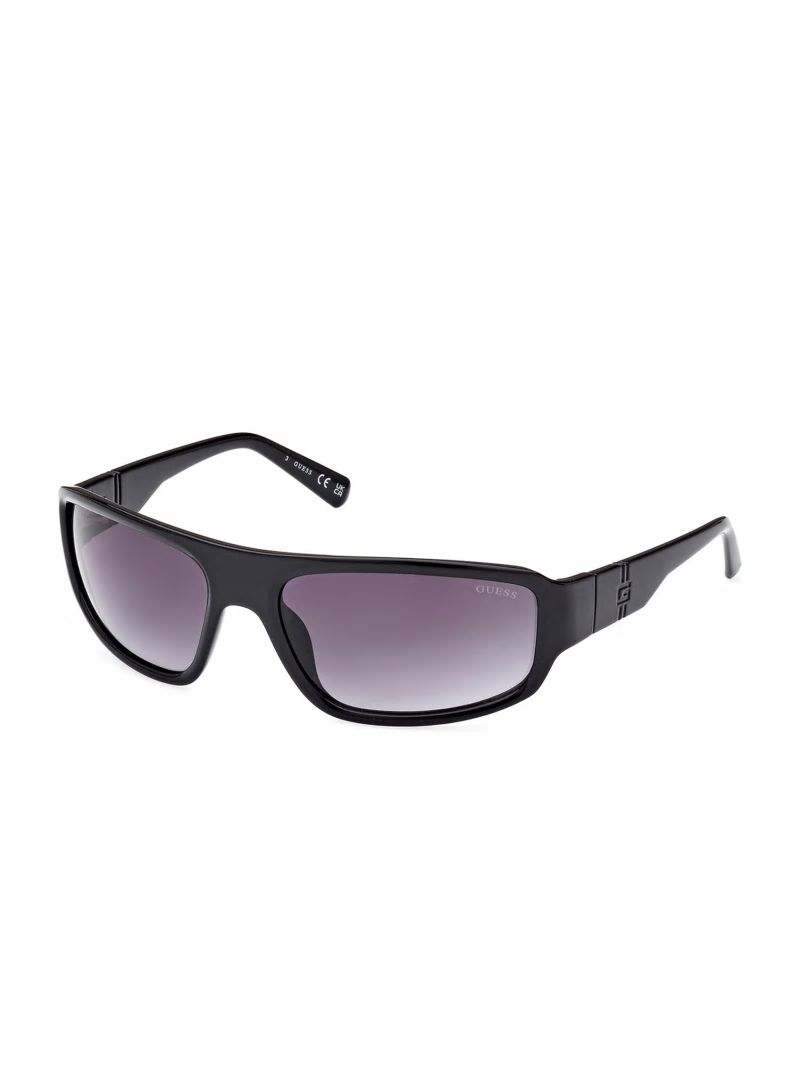 Guess Plastic Rectangle Sunglasses - Silver Guess Plastic Rectangle Sunglasses - Silver