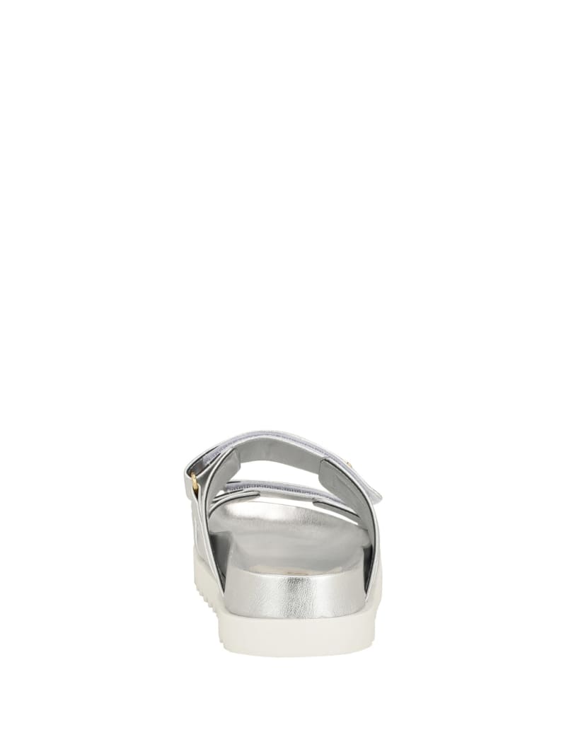 Guess Fabulon Two-Strap Slides - Silver 040 Guess Fabulon Two-Strap Slides - Silver 040