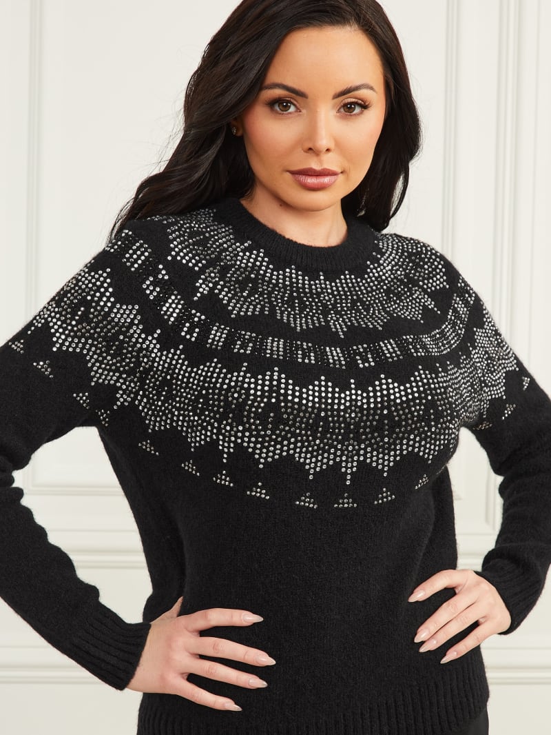 Guess Jodie Embellished Sweater - Black Guess Jodie Embellished Sweater - Black