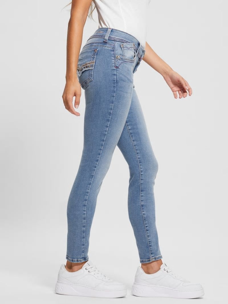 Guess Eco Daredevil Mid-Rise Skinny Jeans - Y2k Blue Guess Eco Daredevil Mid-Rise Skinny Jeans - Y2k Blue