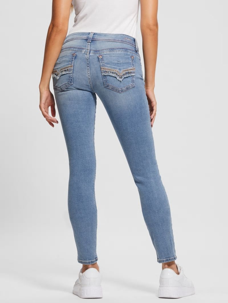 Guess Eco Daredevil Mid-Rise Skinny Jeans - Y2k Blue Guess Eco Daredevil Mid-Rise Skinny Jeans - Y2k Blue