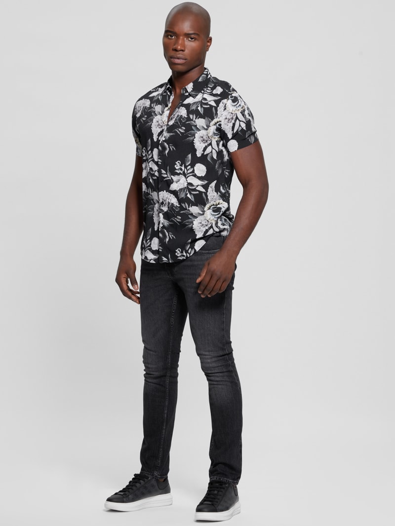 Guess Eco Rayon Floral Shirt - Muted Floral Guess Eco Rayon Floral Shirt - Muted Floral
