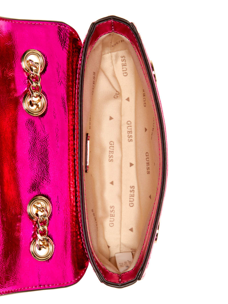 Guess Kaska Sequin Convertible Mini Crossbody - Fuchsia Guess Kaska Sequin Convertible Mini Crossbody - Fuchsia