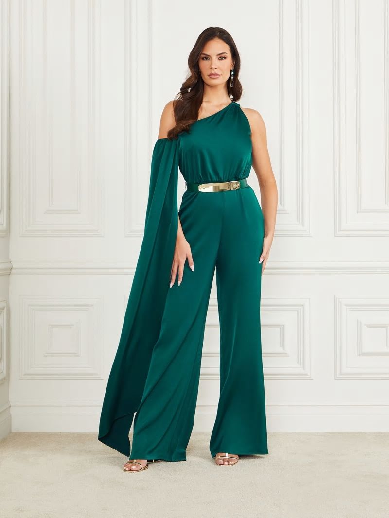 Guess Clara Jumpsuit - Ornate Teal Guess Clara Jumpsuit - Ornate Teal