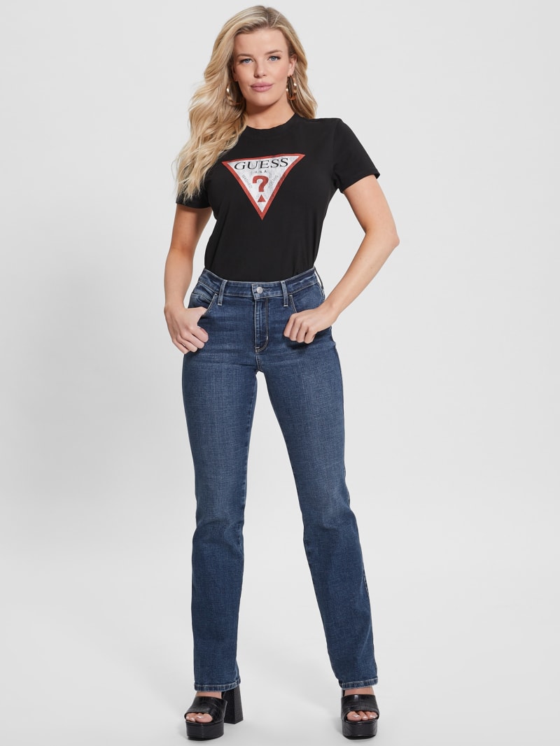 Guess Eco Triangle Logo Tee - Black Guess Eco Triangle Logo Tee - Black