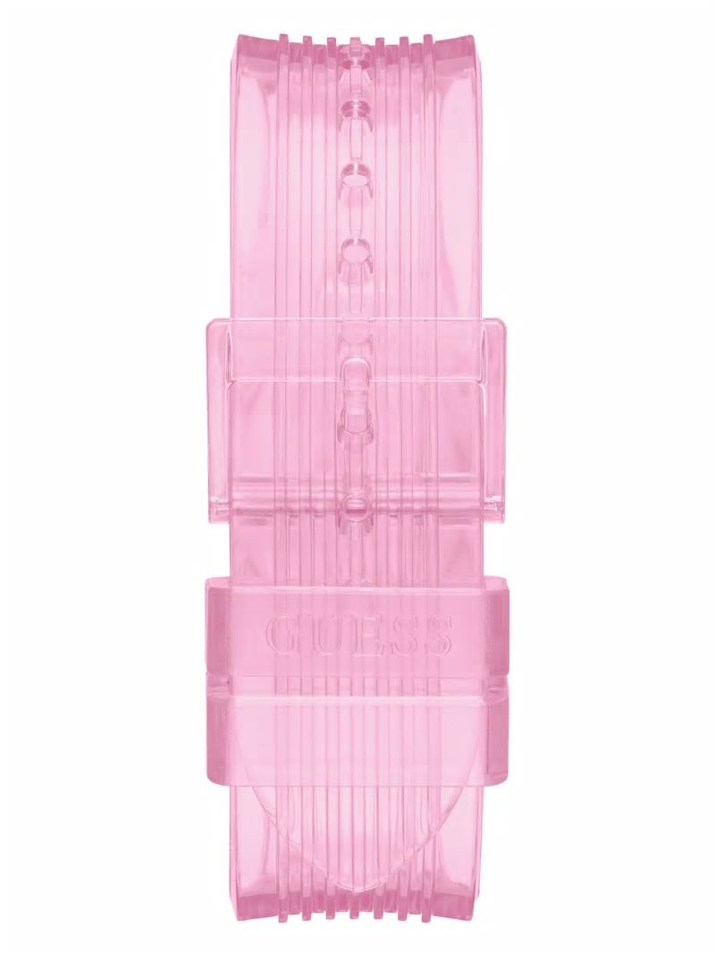 Guess Pink Transparent Multifunction Watch - Rose Gold Guess Pink Transparent Multifunction Watch - Rose Gold