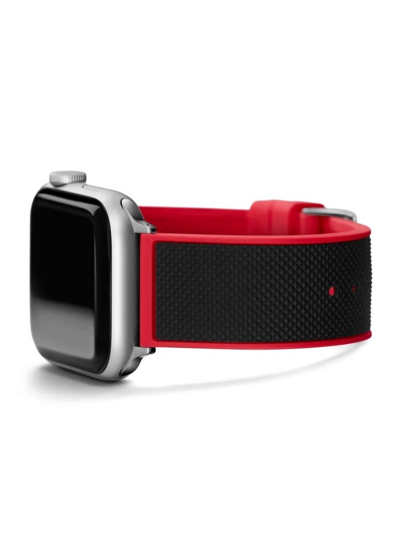 Guess Black and Red Silicone 42-45 mm Band for Apple Watch® - Black & Red Combo Guess Black and Red Silicone 42-45 mm Band for Apple Watch® - Black & Red Combo
