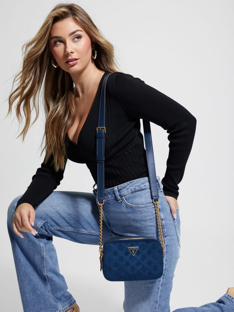 Guess Ales Camera Bag - Navy Blue Guess Ales Camera Bag - Navy Blue