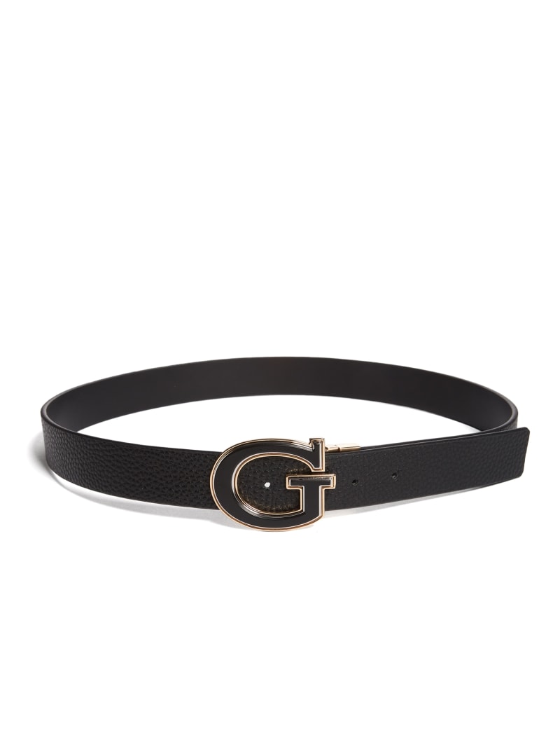 Guess Reversible G Buckle Belt - Black Snakeskin Guess Reversible G Buckle Belt - Black Snakeskin