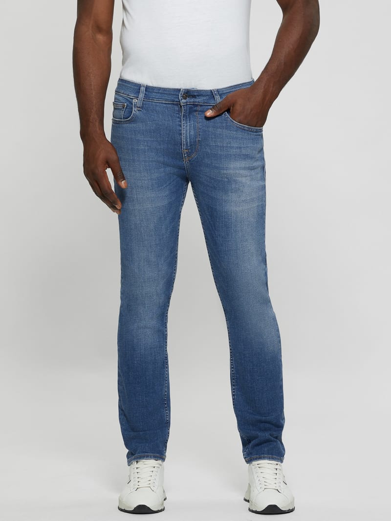 Guess Eco Low-Rise Slim Straight Jeans - Brasco Guess Eco Low-Rise Slim Straight Jeans - Brasco