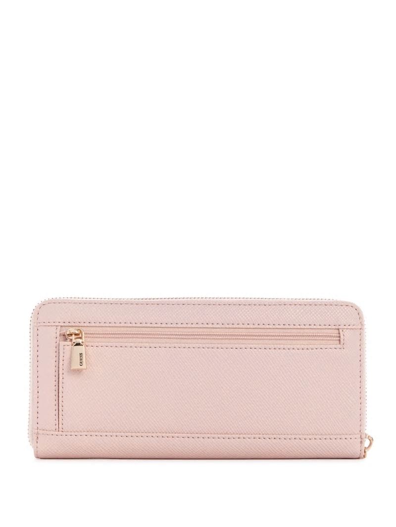 Guess Laurel Large Zip-Around Wallet - Rose Pink Guess Laurel Large Zip-Around Wallet - Rose Pink