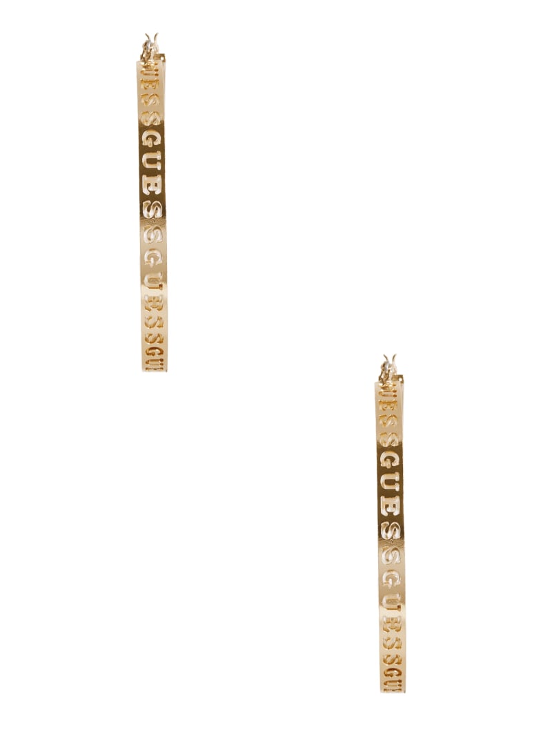 Guess Gold-Tone Oversized Hoop Earrings - Gold Guess Gold-Tone Oversized Hoop Earrings - Gold