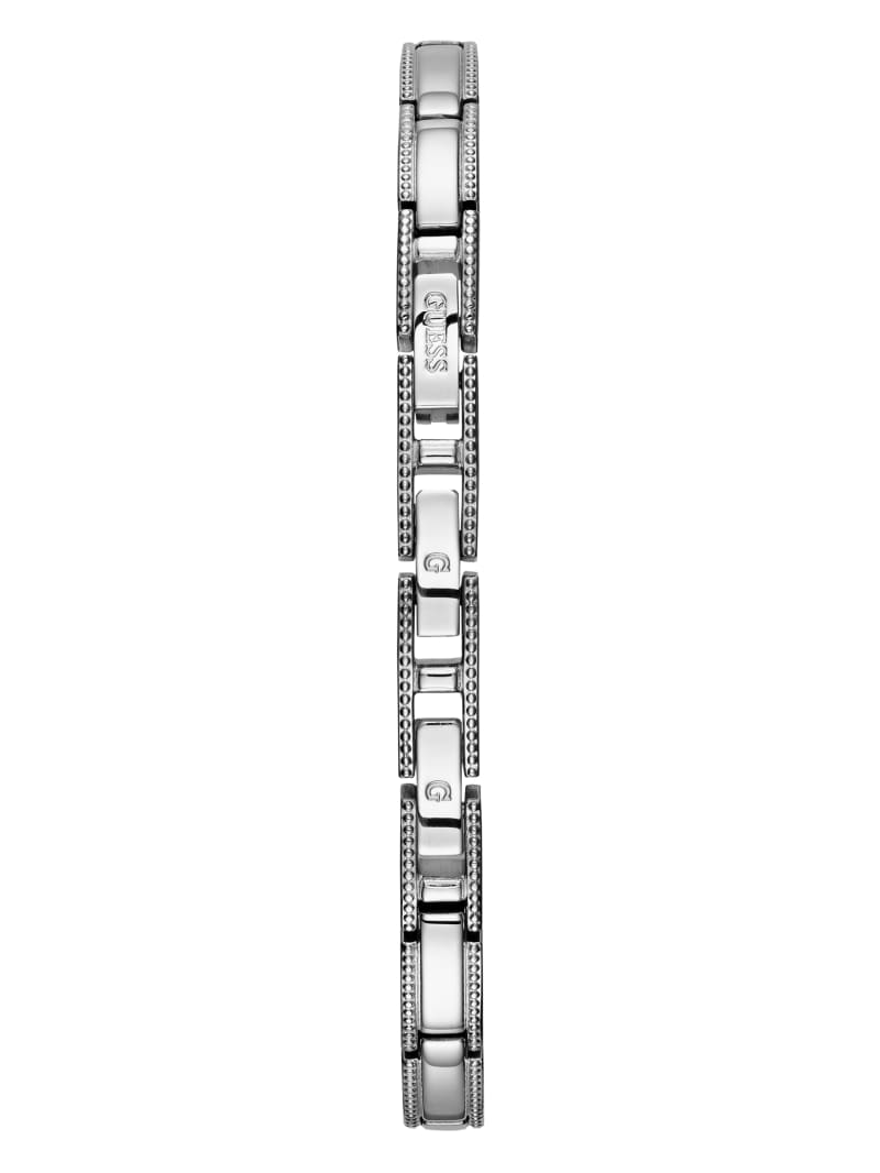 Guess Silver-Tone Petite Crystal Watch - Silver Guess Silver-Tone Petite Crystal Watch - Silver