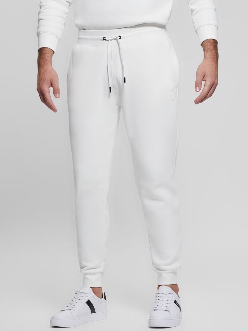 Guess Eco Aldwin Logo Pants - Blanc/Scuffy Guess Eco Aldwin Logo Pants - Blanc/Scuffy