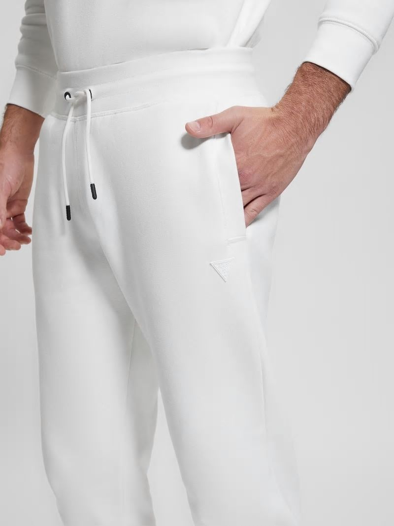 Guess Eco Aldwin Logo Pants - Blanc/Scuffy Guess Eco Aldwin Logo Pants - Blanc/Scuffy