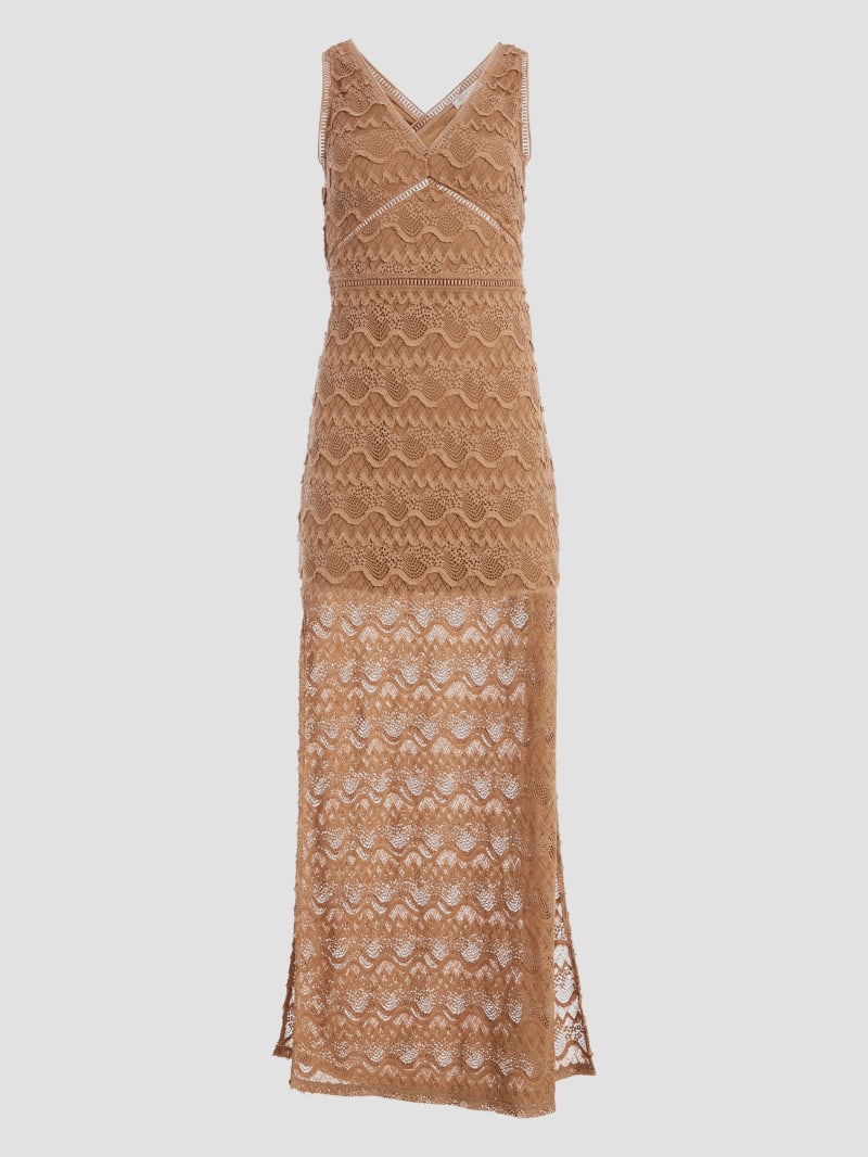 Guess Liza Lace Maxi Dress - Desert Storm Guess Liza Lace Maxi Dress - Desert Storm